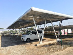 Système de carport <span class=keywords><strong>solaire</strong></span> en aluminium, silicium monocristallin, silicium polycristallin, batterie lithium-ion pour usage domestique, montage au sol - Product Image 2