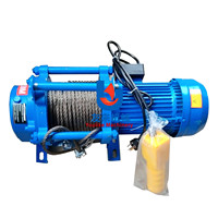 Nouveau treuil électrique monoposte multifonctionnel robuste triphasé AC 220V/240V/380V, 1 tonne, avec câble métallique et télécommande