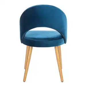 Modedesign hochschulstuhl blau samt