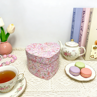 Vente flash - Boîtes cadeaux en forme de cœur à fleurs - Boîtes en papier rose en vrac pour la Saint-Valentin et les mariages