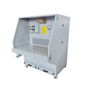 โต๊ะขัดและทำความสะอาดแบบดาวน์ดราฟสำหรับเตียงทรายงานไม้โต๊ะเก็บ<span class=keywords><strong>ฝุ่น</strong></span>เคลื่อนที่ได้สองตำแหน่ง - Product Image 3