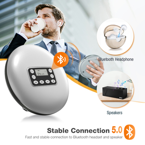 Xách tay CD cho DVD <span class=keywords><strong>VCD</strong></span> Player với 1000mAh pin có thể sạc lại và LCD hiển thị không dây tính năng - Product Image 4