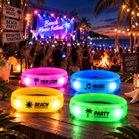 Bracelet lumineux LED télécommandé pour le Nouvel An et les festivals de musique Sincen, personnalisable en gros