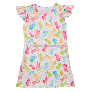 2025 nuovo popolare abito da ragazza stampato personalizzato bellissimo stile estivo per bambini gonne <span class=keywords><strong>pigiama</strong></span> <span class=keywords><strong>animali</strong></span> taglie forti all'ingrosso abbigliamento per bambini - Product Image 6