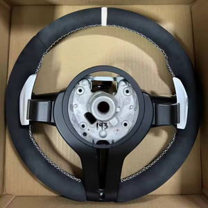 Volante de Coche en Cuero Suede Completo para <span class=keywords><strong>BMW</strong></span> M M3 M5 M6 F20 F21 F06 F07 F10 F11 F12 F13 F30 F32 F80 F91 E90 E91 E92 - Product Image 4
