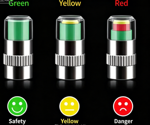 Capuchons de valve de pneu Air Alert avec indicateur, capuchons de surveillance des pneus 36 PSI 2,4 bars - Product Image 3