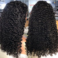 Perruque Courte Bouclée Pixie Prête-à-Porter Cheveux Humains Brésiliens Perruques Sans Colle Vente en Gros Cheveux Naturels Avec Perruques Frontales Full Lace HD Pour Femmes