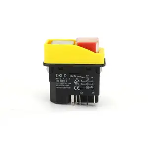 Dz04 interruptor eletromagnético, interruptor de motor, botão de pressão, ip55/ip54/dz04