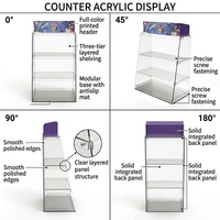 Présentoir de Comptoir Personnalisé en Acrylique Apache pour Snacks, Bonbons, Chocolats et Biscuits – Montage Facile pour le Commerce de Détail