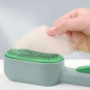 Peigne et brosse de toilettage rechargeables en acier inoxydable pour animaux de compagnie - Nettoyage automatique, utilisation facile, brume à un clic, écologique pour chiens et chats - Product Image 6