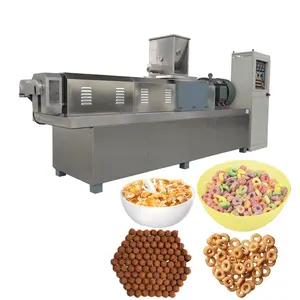 Breakfast cereal extrusion machine corn flake processing line