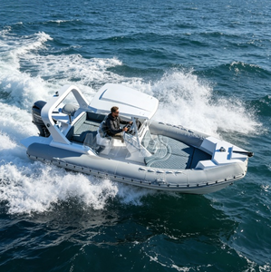 Bateau de pêche en fibre de verre Hypalon/PVC de 23 pieds (680 cm) certifié CE, <span class=keywords><strong>pas</strong></span> <span class=keywords><strong>cher</strong></span> et très vendu pour les sorties de pêche en famille - Product Image 3