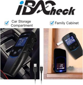 Ibacheck Có Thể Sạc Lại Breathalyzer Cửa Sổ Ngắt Thời Gian Thực Đồng Hồ Thấp Chế Độ Chờ Hiện 10-Bộ Nhớ Rượu <span class=keywords><strong>Tester</strong></span> Hơi Thở Phân Tích - Product Image 6