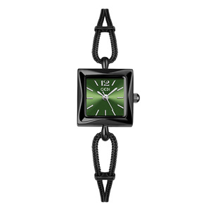 Orologio al Quarzo Elegante da Donna con Cinturino in Metallo Intrecciato Unico, Cassa Quadrata Compatta, Quadrante Opaco, Ideale per Negozi di Articoli da Regalo e Rivenditori Online - Product Image 3