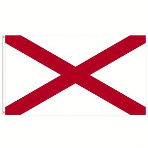 Bandera del Estado de <span class=keywords><strong>Alabama</strong></span>, 3x5 pies, Poliéster, para Exteriores |   Fabricante Mayorista de Banderas de Estados Unidos Impresas Personalizadas - Product Image 1