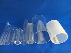 HY atacadista fornece tubos de quartzo de produto de quartzo de sílica fundida branco opaco leitoso de excelente qualidade personalizados