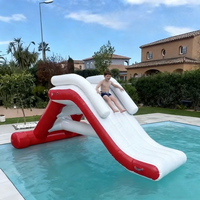 Piscine gonflable pour enfants en PVC commercial 3,2*2*1,6 m avec toboggan aquatique pour enfants, piscine extérieure