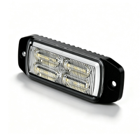 Feu de signalisation stroboscopique LED ambre grand angle 180 degrés pour calandre, 10-30V CC, IP65, montage en surface, lampe clignotante d'urgence