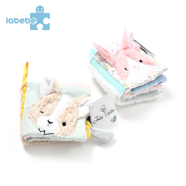 Baby Activity Toys Preschool Other Educational Learning Soft Washable Busy Quiet Book Puppy Bunny Cloth Book For Baby