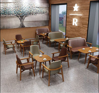 Tables et chaises de Restaurant en bois, stand de sièges de Restaurant OEM