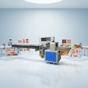 Automatic Horizontal Flow Wrapper | Pillow Pack Machine for Frozen Food Chicken Leg Sausage Apparel Packaging Wrapping Sealing - Product Image 5