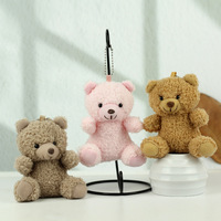 Porte-clés en peluche douce personnalisé, mini jouet en peluche pour sac à dos, breloque, cadeau de fête de mariage, fournisseur en gros