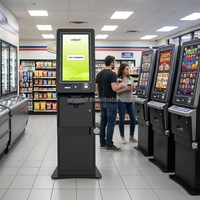 Игровой киоск OEM для выдачи призов с QR-кодом, выдачей наличных, сенсорным экраном, принтером Pyramid, онлайн-видеоигрой Fish Game (на английском языке)