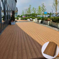 Panneaux de terrasse en bois composite WPC certifiés CE, antidérapants, pour l'extérieur, au bord de la piscine, pour jardin et terrasse