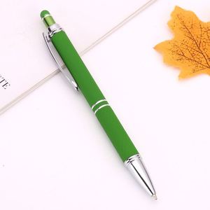 Stylo portable en aluminium personnalisé avec stylet - Stylos imprimés en sérigraphie pour cadeaux promotionnels - Product Image 4