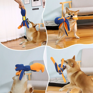 <span class=keywords><strong>Ultimate</strong></span> lateks yama peluş ahtapot Pet köpek diş çıkarma eğitim ve eğlenceli köpek oyuncak için çiğnemek oyuncaklar - Product Image 3