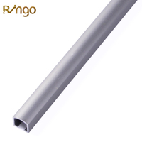 Profilé en U en alliage d'aluminium de 10 mm de haute qualité au design moderne, accessoires de finition pour carrelage métallique pour la décoration murale et de sol des bâtiments