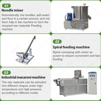 Ligne de production industrielle de machines électriques pour la fabrication et l'extrusion de pâtes (spaghetti, macaroni, maïs)