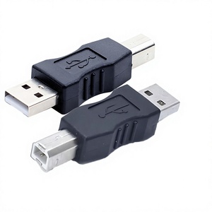 Adaptateur de prise USB 2.0 Type A mâle vers USB B mâle LUNG KAY, adaptateur d'alimentation, adaptateur d'imprimante USB pour ordinateur portable et sortie secteur - Product Image 1
