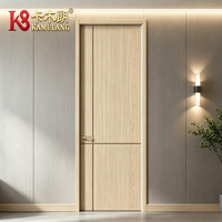 Portes intérieures modernes en bois composite sur mesure, isolation acoustique, construction durable, pour salle de bain, appartement, chambre, hôtel