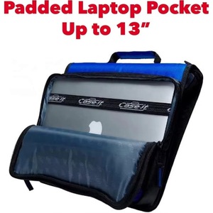 Case-it Portable 2 Inch 3 <b>Ring</b> Zipper <b>Binder</b> 500 Sheet Capacity With Zip Pocket Multi-Pocket Organizer Zipper <b>Binder</b> - Product Image 2