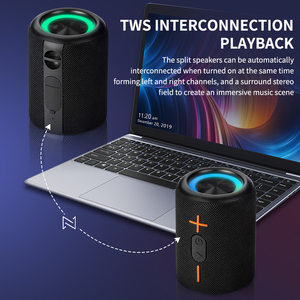Altavoz Desmontable <span class=keywords><strong>3D</strong></span> con Bajos Estéreo, Altavoz Bluetooth Portátil 2 en 1, Resistente al Agua IPX6, Apto para TWS, con Luces de Colores - Product Image 5