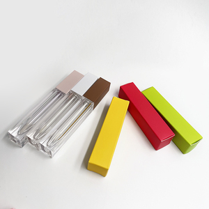 Stock de tubes à rouge à lèvres vides, carrés, blancs, noirs, marron, avec couvercles, pour la beauté, avec emballage coloré - Product Image 3