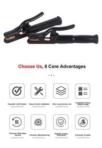 Support d'électrode de soudage noir avec pince à ressort pour torche de soudage - Product Image 5