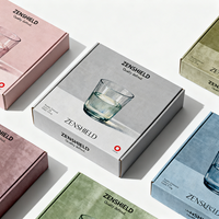 Boîte d'emballage en papier personnalisée pour gobelets en verre transparent et articles de verrerie domestique – Fourniture de détail