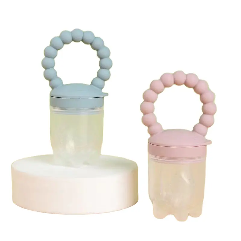 M76 Factory Food Grade Baby Pacifier Teether Bite Toy Silicone BPA Free Adjustable Toddler Baby Food Fresh Fruit Feeder for Kids