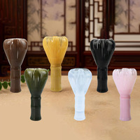 Fouet à matcha en résine Dingyue, agitateur de thé imitation, outil réutilisable pour la cérémonie du thé, accessoire pour la préparation du matcha pour débutants, vente en gros, fouet à thé