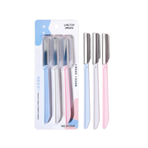 LMLTOP Tondeuse à sourcils 3-en-1 avec poignée droite, grille de protection, ABS et acier inoxydable, trois couleurs SY1016 - Product Image 3