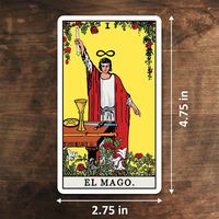 Offre Spéciale : Cartes de Tarot Écologiques et Durables de Style Européen, Prix d'Usine en Gros, avec Guide, Impression Personnalisée, Matériau PVC