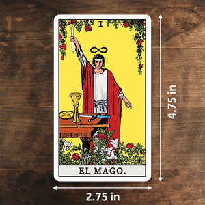 <span class=keywords><strong>Baraja</strong></span> <span class=keywords><strong>de</strong></span> Cartas del Tarot Español Auténtica <span class=keywords><strong>de</strong></span> 350 g/m², Impresa en PVC Ecológico, Duradera, Tamaño Original, Guía Incluida, Logotipo Personalizable - Product Image 2