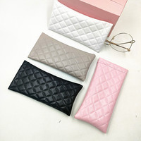 Étui à lunettes en cuir PU solide, boîte à lunettes portable, grande capacité, pochette de voyage, protection des lunettes, organisateur de rangement