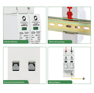 Dispositif de protection contre les surtensions XLSPD-40 CE Type 2 20KA-40KA Uc AC 220v 275v 385v 2P 4P Monophasé/Triphasé - Product Image 2