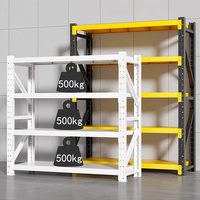 Étagères métalliques réglables sans boulons à prix d'usine, système d'étagères de stockage pour entrepôt, étagères métalliques de moyenne capacité