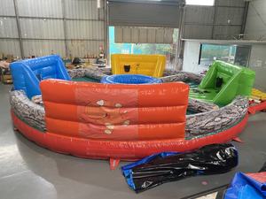 Equipo de entretenimiento personalizado de alta calidad, máquina taurina inflable para montar con Toro Rodeo y colchón inflable - Product Image 2