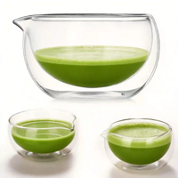 Bol à matcha en verre à double paroi avec logo personnalisé 350ML 500ML