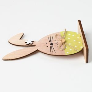 Manufacture Wooden <b>Easter</b> <b>Ornament</b> Decorations Creative Rabbit Design for Desktop Home Decor Dropshipping - Product Image 4